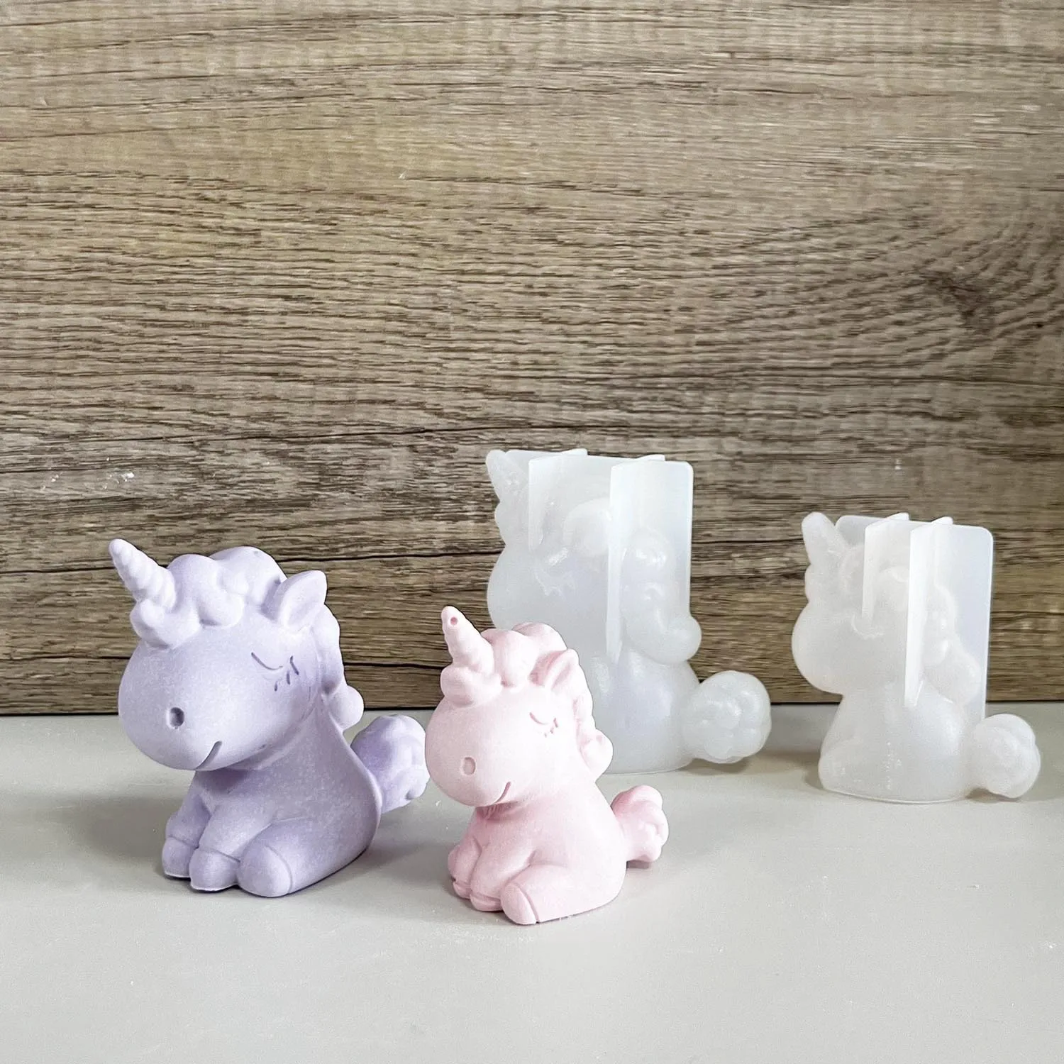Soap Making Accessories - 3D Geometrik Silikon Unicorn Kedi Geyik