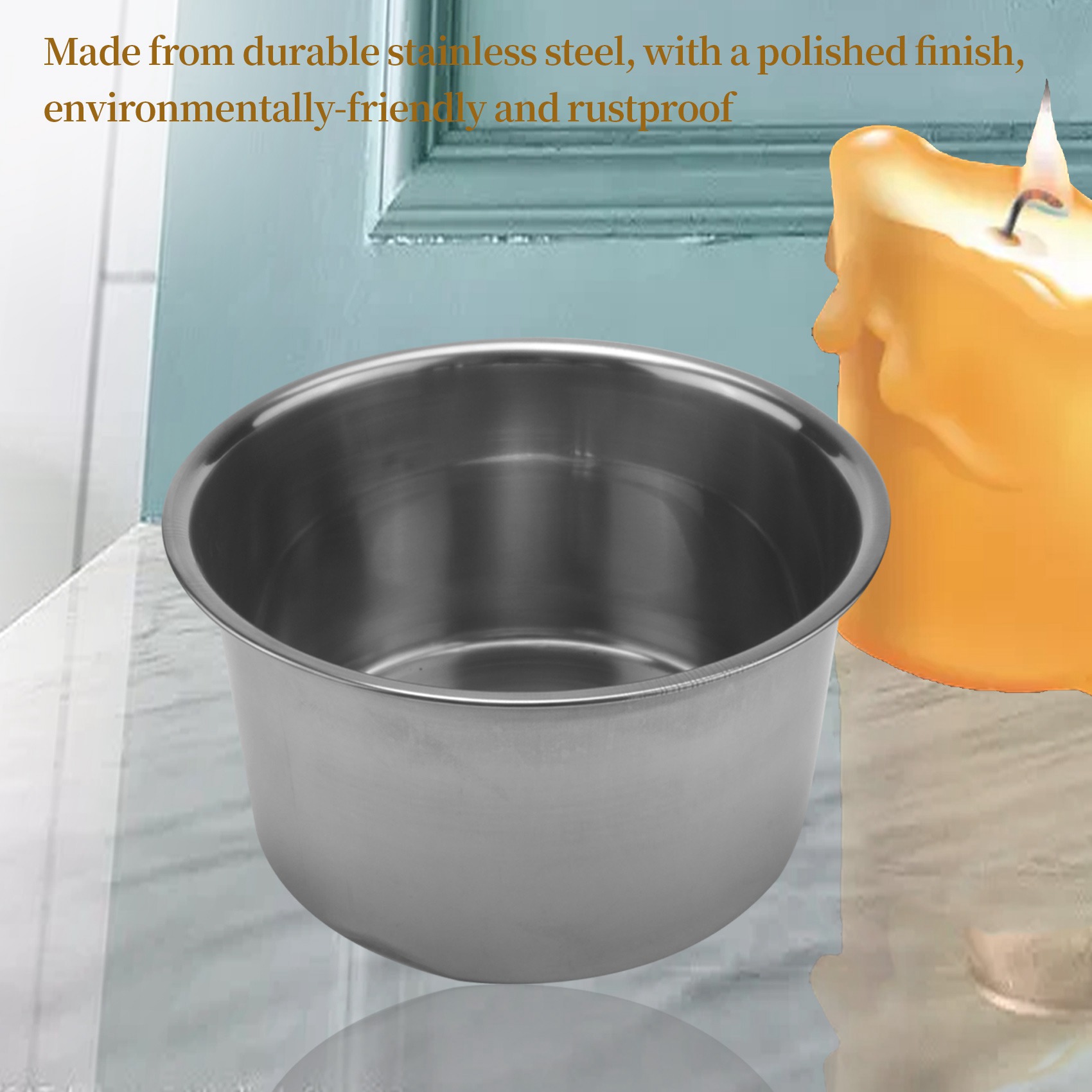 Soap Making Double Boiler - AEE4-4 Set Paslanmaz Çelik Çift Kazanlı