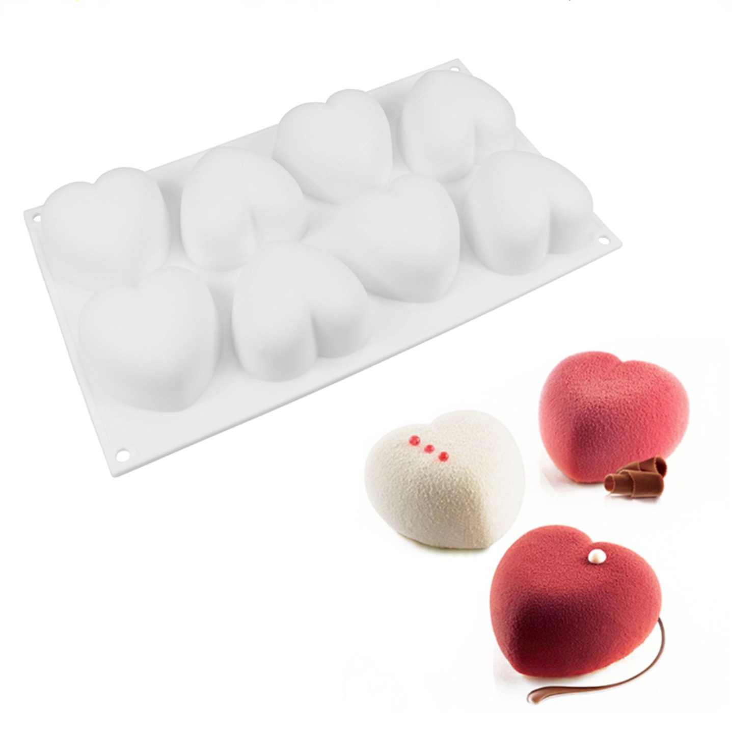 Soap Making Accessories - Aşk Kalp Silikon Sabun Kalıp El