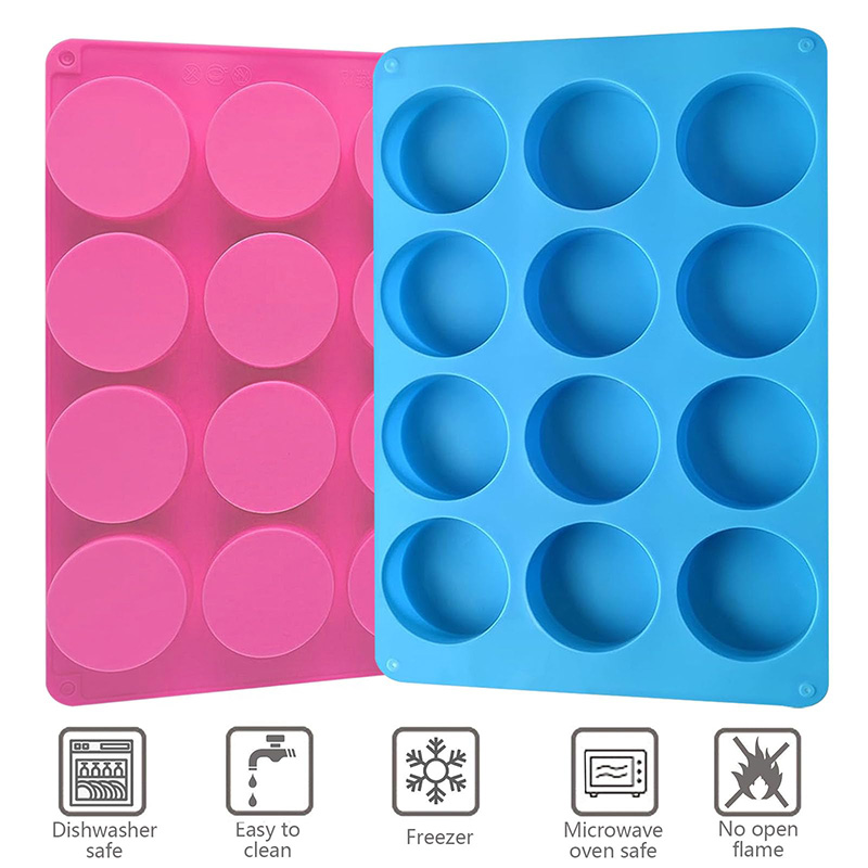 Yuvarlak Silikon Kalıplar 12 B - Soap Making Dish incelemesi ve fiyatı