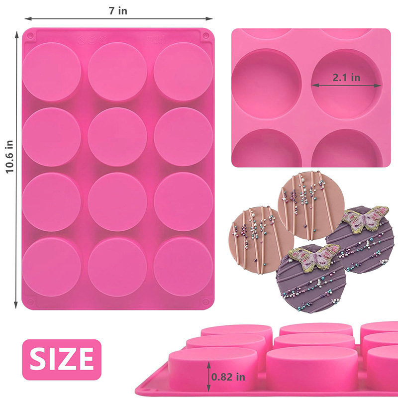 Yuvarlak Silikon Kalıplar 12 B - Soap Making Dish incelemesi ve fiyatı